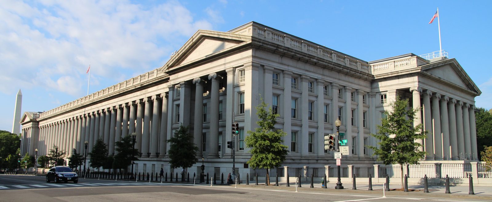U.S. Department of the Treasury Building, Washington, D.C. — south facade colonnade