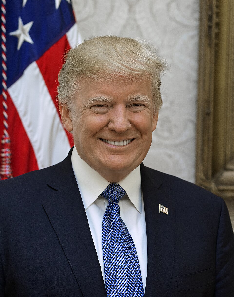 Official White House portrait of President Donald J. Trump, archival 6 Oct 2017 by Shealah Craighead; not a 17 Sep 2026 Axios interview still
